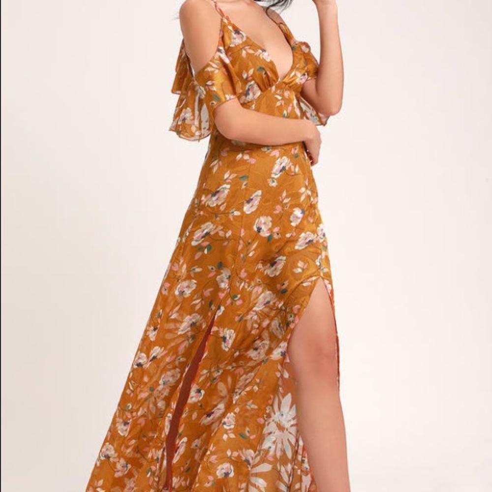 New LuLus floral maxi dress, NWT